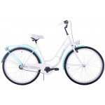 Mestský bicykel 28" Kozbike Orlando Holand Retro 1172 1 prevodový Bielo modrý